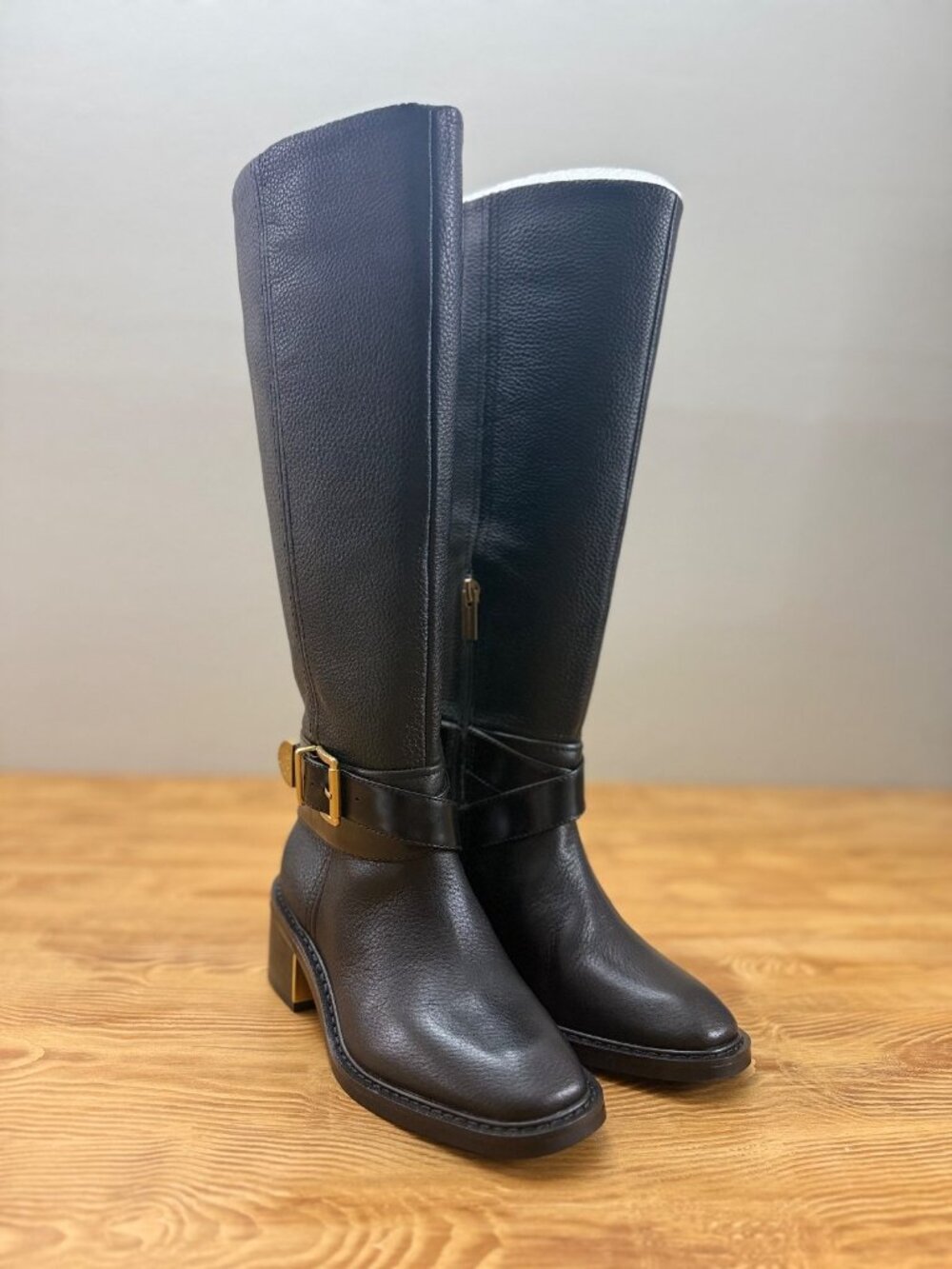 Vince Camuto Gini Wide Calf Riding Boot – Black, Size 5 - 1068